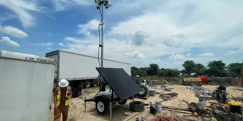 Mobile Surveillance Trailer Construction Equipment - Header