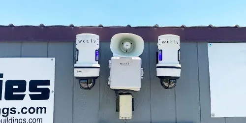 Two Pole Cameras at Jobsite - Wide Thumb