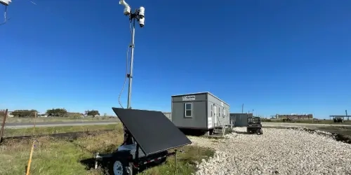 Blog Wide Surveillance Trailer at Critical Infrastructure Project