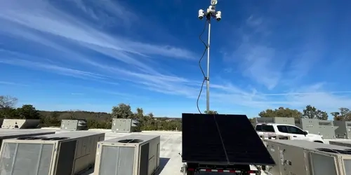 Blog Wide Surveillance Trailer at a new Utility site