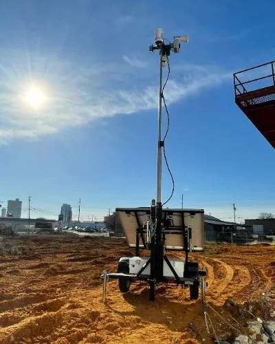 Solar Trailer at Construction Site - Thumb