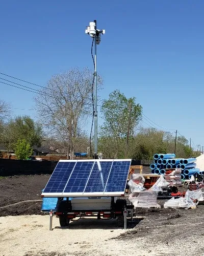 Mobile Surveillance Trailer and Construction Materials - Thumb