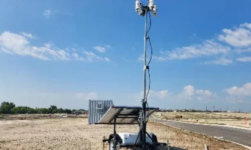 Surveillance Trailer at Jobsite - Wide Thumb
