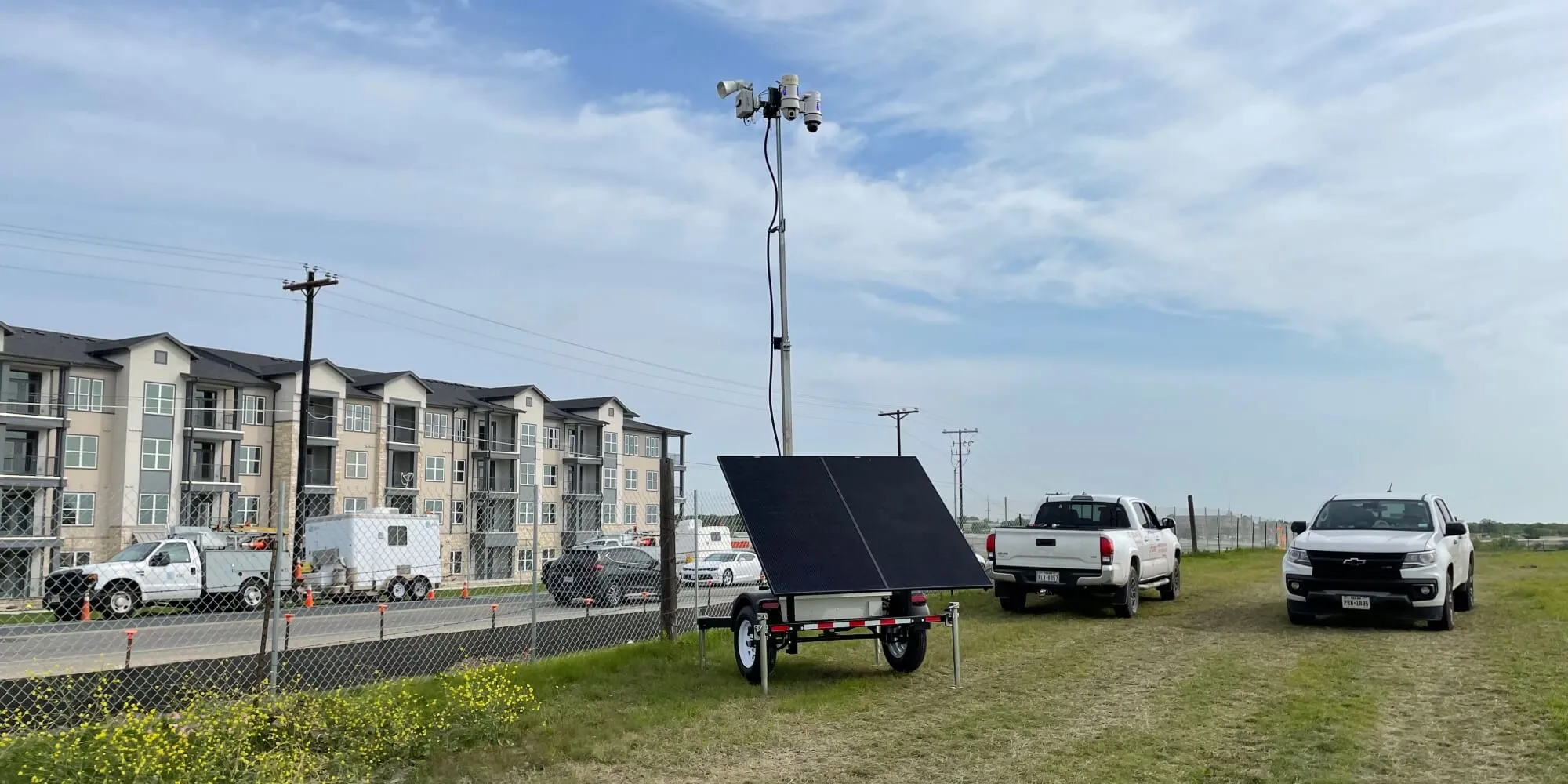 Mobile Solar Surveillance Trailer Banner