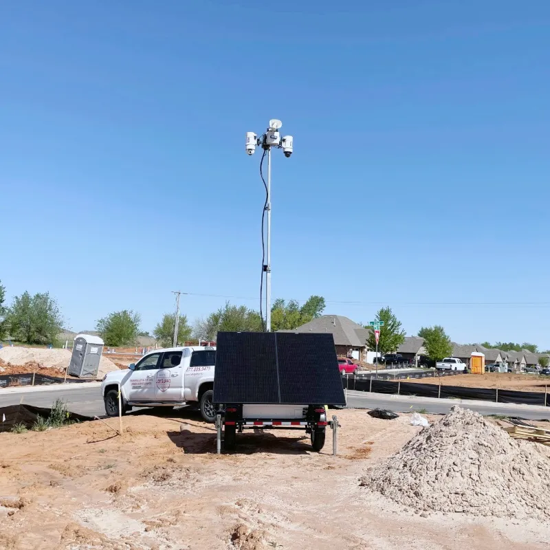 Surveillance Trailer at Multi-Family Construction Site