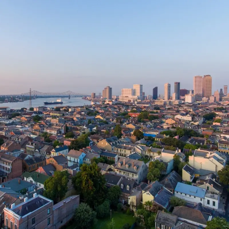 Aerial view of New Orleans, Louisiana