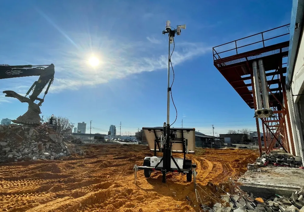 Solar Trailer at Construction Project - Header