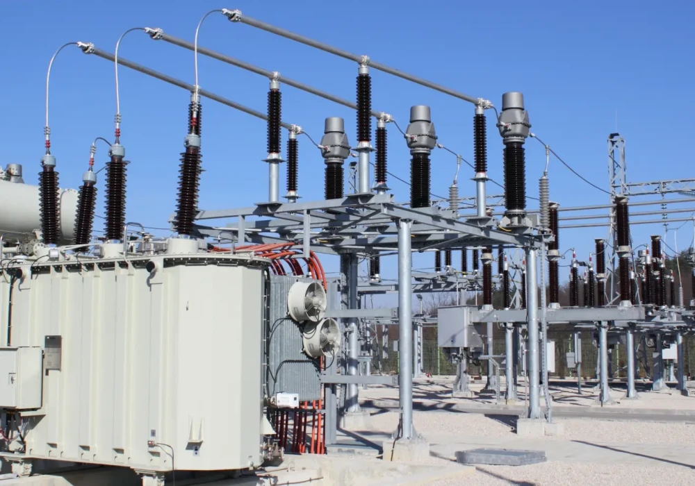 Electric Substation with Copper and metal materials