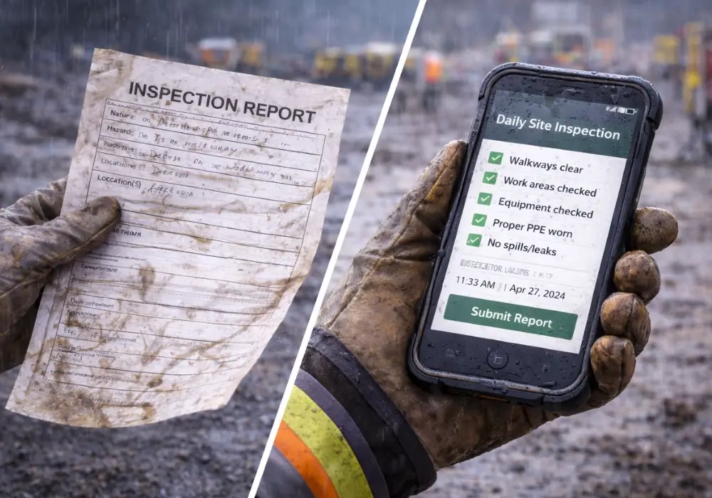 Blog Header Replacing Paper Inspections on Jobsites