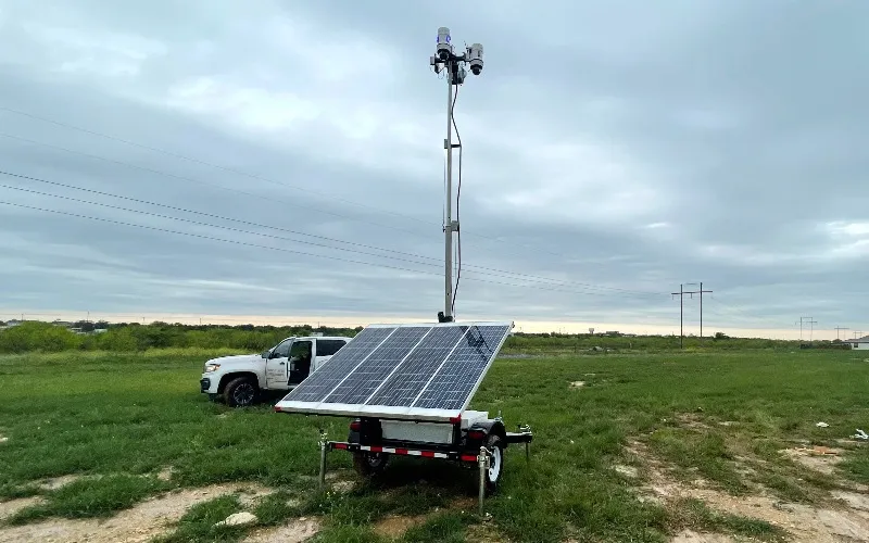 Solar Surveillance Trailer Remote Location