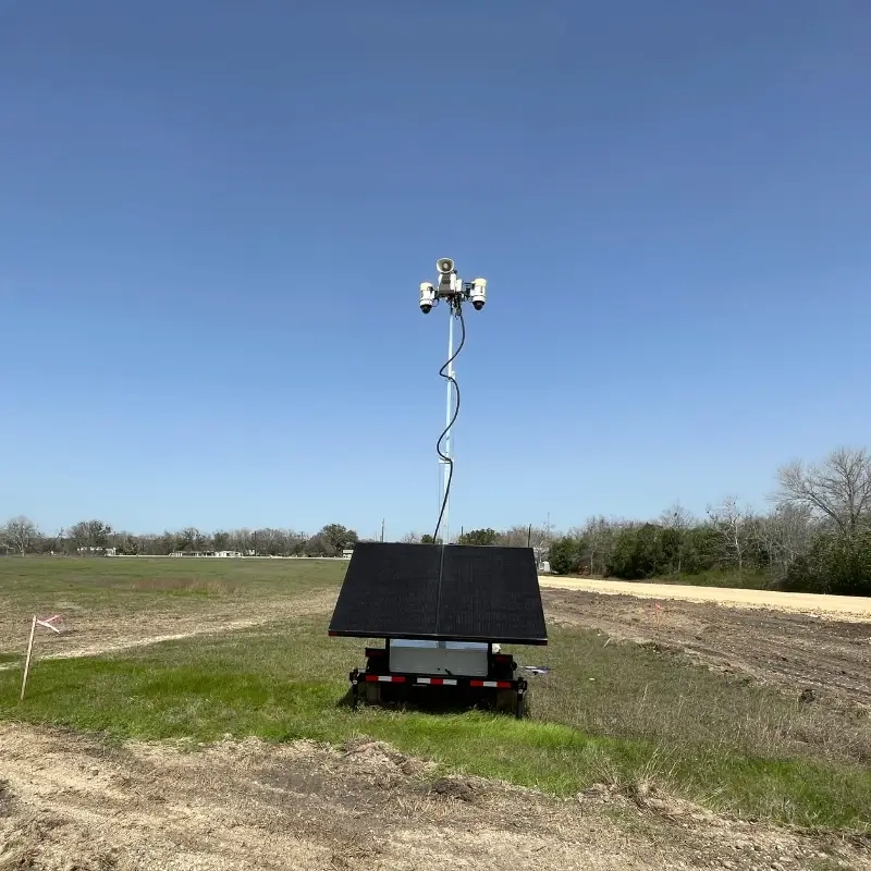 Solar Trailer at Critical Infrastructure Construction Site